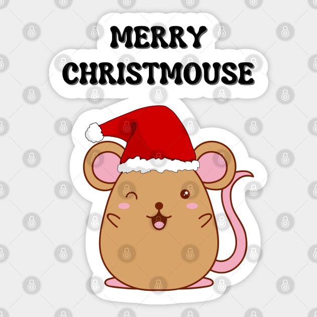 Merry Christmouse Sticker by Mysticalart